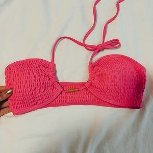 Flattering hot pink bikini top